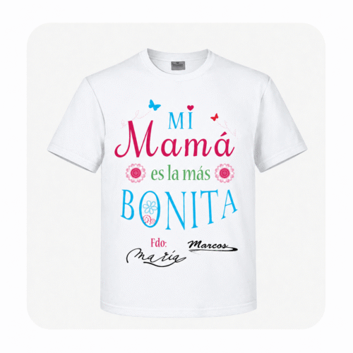 Camiseta Mi Mamá es la más Bonita